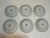 Charming set of six vintage Schwarzenhammer Bavaria porcelain plates from Western Germany. Each 7.5-inch plate features a...