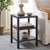 Introducing the Apis Raffia 2 Shelf Accent Table in a captivating navy shade. This unique piece combines style and...