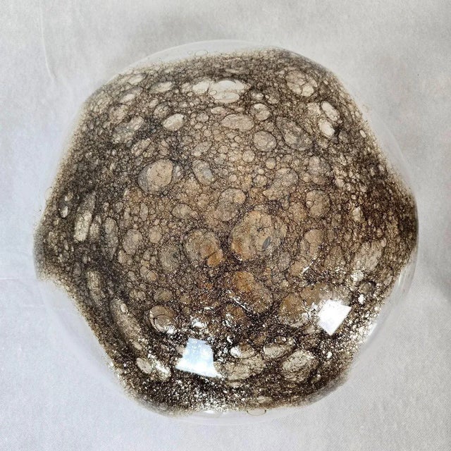 Metal Pair of Brown Mid-Century Murano Glass Sconces 1960s For Sale - Image 7 of 12