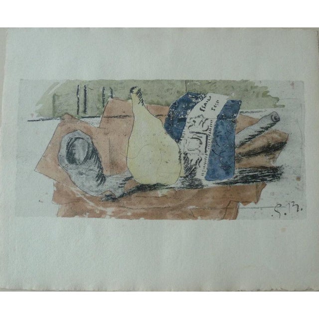 Georges Braque, Le paquet de bleu, Lithograph For Sale