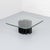 Heinz Lilienthal coffee table from the 1970s, featuring an impressive 30 mm thick cast glass top resting on an...
