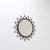 Mid-Century Modern Sunburst Wall Mirror in Iron with Heart Motif, 1960s For Sale - Image 3 of 12