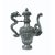 Art Deco Silverware 3d Dragon & Foo Dog Object Ancient Ceremony Teapot Wine Pot For Sale - Image 3 of 6