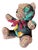 Gucci Fiori Nero Vintage Silk Scarf Tender Teddy Bear For Sale