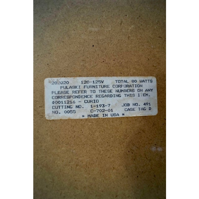 1970’s Mid-Century Modern Lou Hodges Style Display Cabinet For Sale - Image 12 of 12