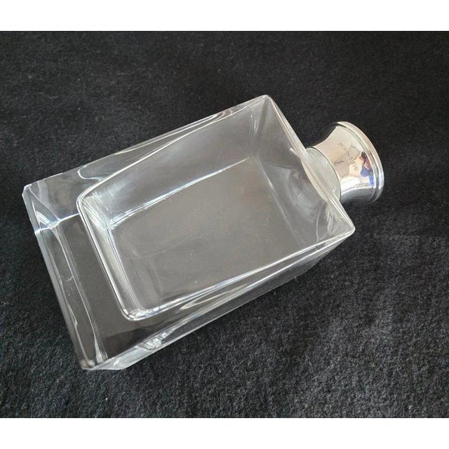 Brown Sterling Silver-Mounted Cut Glass Decanter from James Dixon & Sons, 2001 For Sale - Image 8 of 18