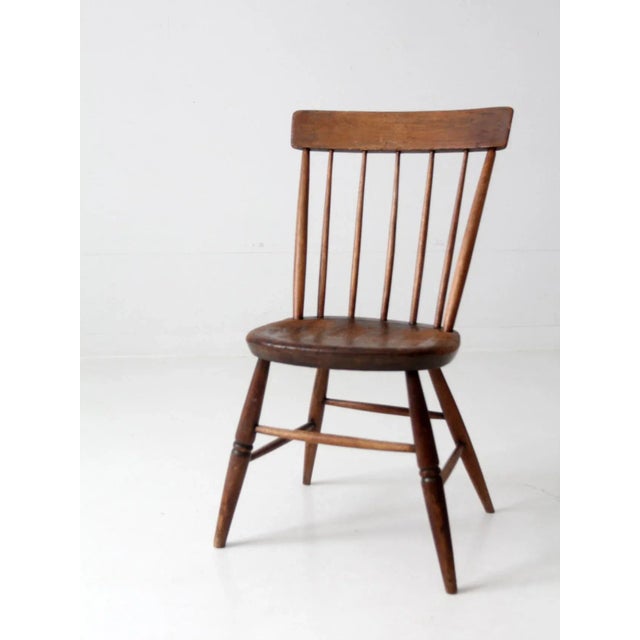 Farmhouse Antique Primitive Farmhouse Chair For Sale - Image 3 of 10