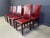 1980s Red Leather Dining Chairs from Roche Bobois, France, 1980s, Set of 8 For Sale - Image 5 of 14