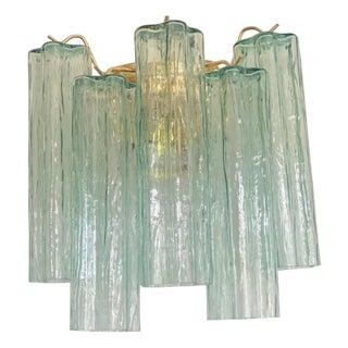 Italian Wall Light in Green Tronchi Murano Glass by Simoeng For Sale