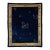 1920s Antique Chinese Art Deco Wool Rug in Midnight Blue & Ochre Gold For Sale