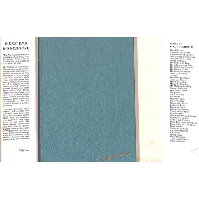 "Week-End Wodehouse" 1951 Wodehouse, p.g. For Sale - Image 4 of 9