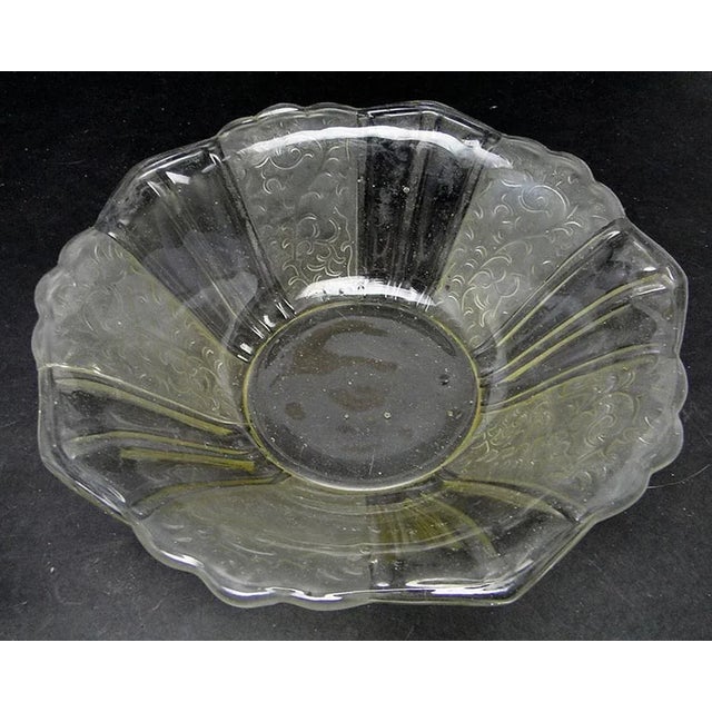 Art Deco Bowl attributed to Krosno Glassworks For Sale - Image 6 of 6