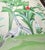 Chinoiserie Hand Painted Chinoiserie Botanical Wallpaper Mural | Luxury Custom Wall Decor For Sale - Image 3 of 6