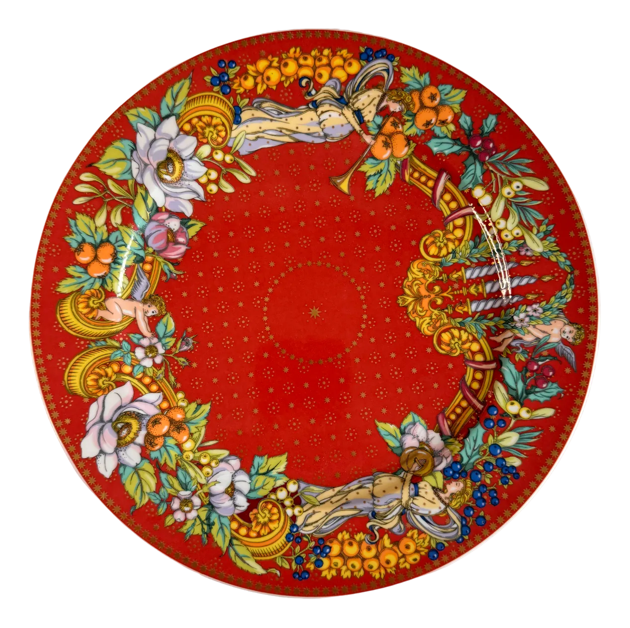 Le Reve De Noel Charger Plate by Versace for Rosenthal Christmas