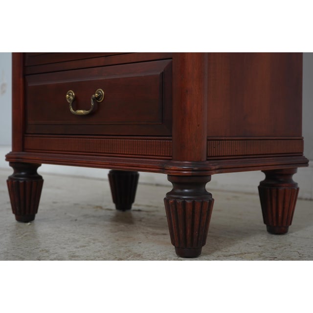 Brown Durham Cherry 2 Door 5 Drawer Lingerie Chest For Sale - Image 8 of 17