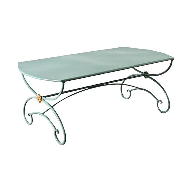 French French 19th Century Iron Dining Table in New Powdercoat For Sale - Image 3 of 11