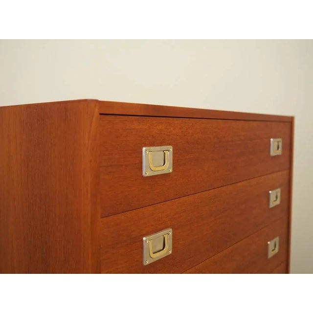 Danish Teak Chest of Drawers, 1960s For Sale - Image 10 of 11