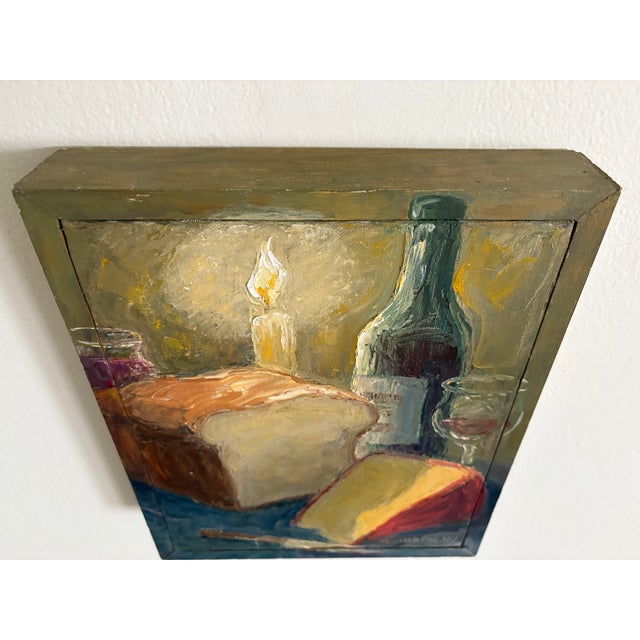 Textile Oil Painting - Still Life by Margaret Crenson For Sale - Image 7 of 12