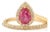 1 Carat Flaoting Ruby Diamond Halo Contemporary Ring in 14k Yellow Gold Size 7 For Sale
