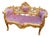 Late 20c Artisan Louis XVI Gold Rose Beech Settee For Sale