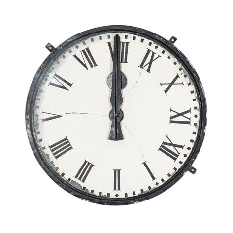 English Bronze Tower Clock, 1880 For Sale