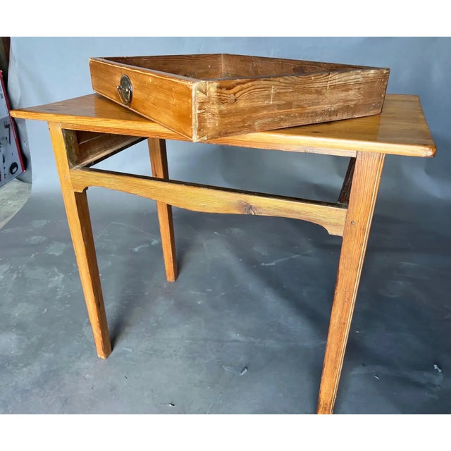 18th Century 18th Century American Yellow Pine Side Table, Likely Southern For Sale - Image 5 of 6