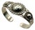 1950s Vintage Southwestern American Navajo Bell Trading Co. Sterling Cuff Bracelet. For Sale