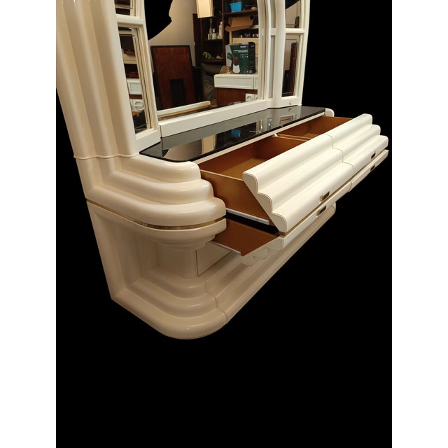 Space Age Chest of Drawers with Illuminated Mirror, 1970s For Sale - Image 4 of 10