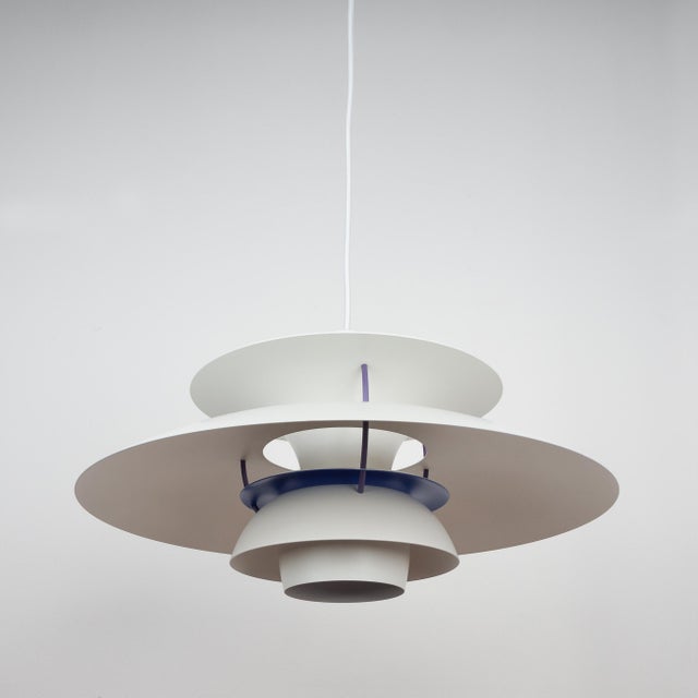 Metal Vintage PH 5 Pendant Lamps by Poul Henningsen for Louis Poulsen, Denmark, 1958, Set of 2 For Sale - Image 7 of 16