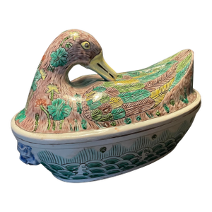 Antique Chinese Duck Tureen