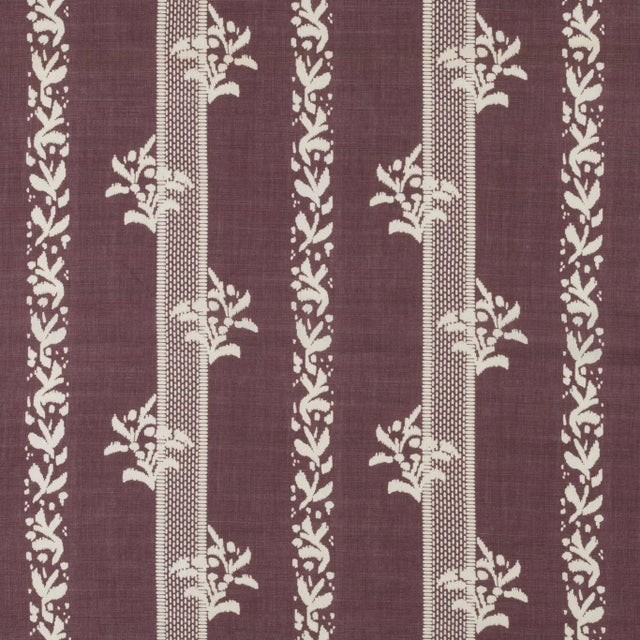 Sister Parish Brio Fabric in Fig For Sale