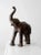 Rustic Antique Leather Elephant For Sale - Image 3 of 13