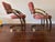 Mid-Century Modern Vintage Milo Baughman Style Brass & Dusty Rose Cantilever Chairs From Cal-Style Furniture Mfg. Co. For Sale - Image 3 of 5