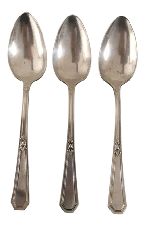 Vintage Silver Plate Table Spoons - Set of 3