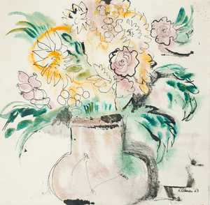 Vase and Flowers - Robert Lohman, C. 1963