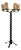 Louis XIII Style Twisted Column Floor Lamp For Sale