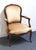 HIGH END VINTAGE Walnut Louis XV French Provincial Accent Arm Chair Cannot identify manufacturer, but comparable in...