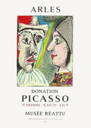 1971 After Pablo Picasso Réattu Museum Lithograph Poster