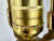 Brass Late 20th Century Fine Glass and Brass Classic Paul Hanson Lamp in the Form and Style of Baccarat For Sale - Image 8 of 10