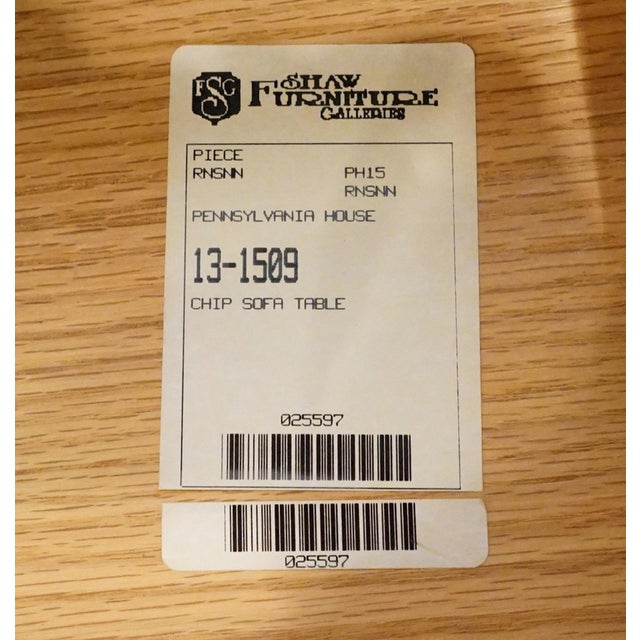 Pennsylvania House Banded Mahogany Traditional Chippendale Style 54" Accent Console Sofa Table 13-1509 For Sale - Image 12 of 12