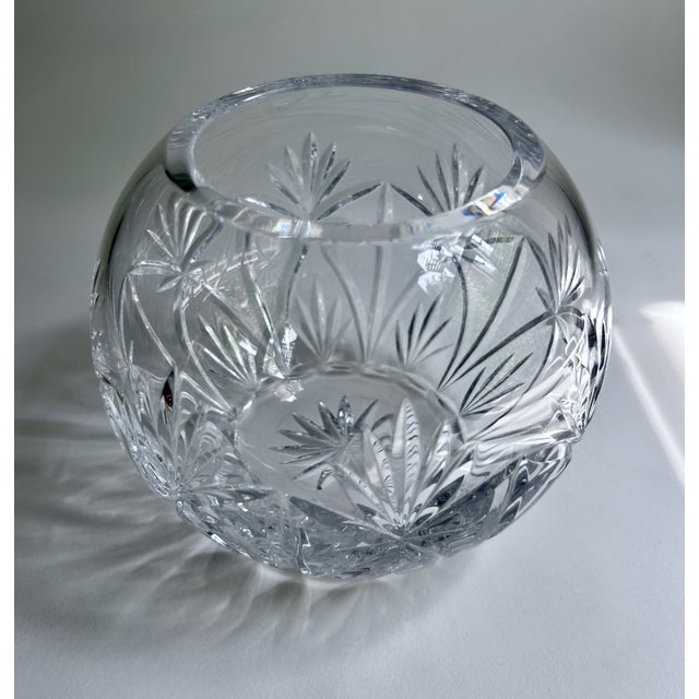 Vintage Atlantis "Catalina" Cut Clear Crystal Rose Bowl - Vase For Sale In New York - Image 6 of 12