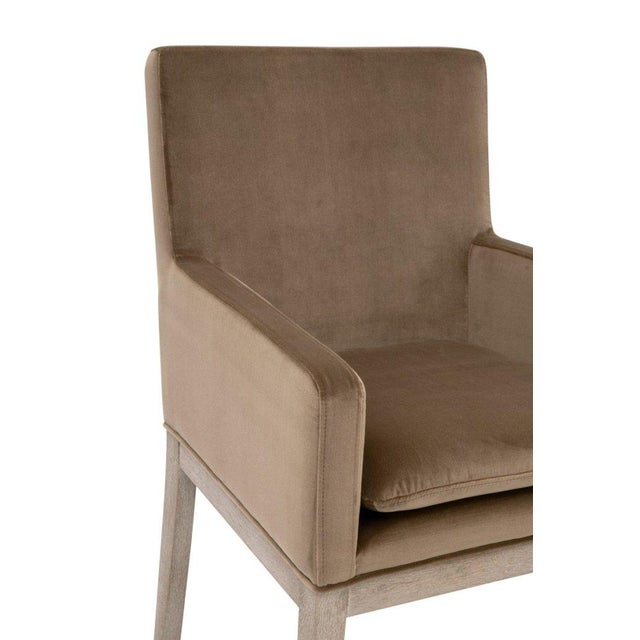 Essentials for Living Drake Cotton Brown Armchair For Sale In Washington DC - Image 6 of 8