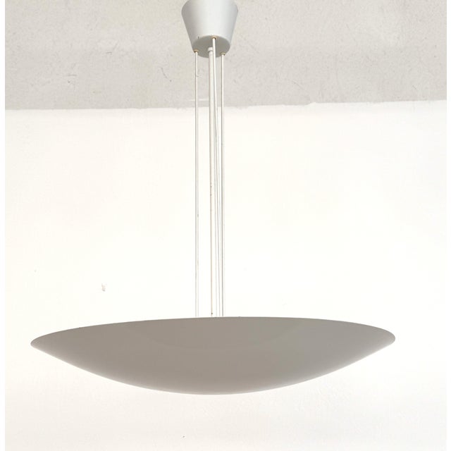 Metal Vintage Uplight Pendant Light by J.T.Kalmar for Kalmar, 1970s For Sale - Image 7 of 15