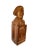 American Life-Size Vintage Folk-Art Carved Wood Figurative Bust of Thomas Jefferson at University of Virginia Rotunda Sculpture For Sale - Image 3 of 13