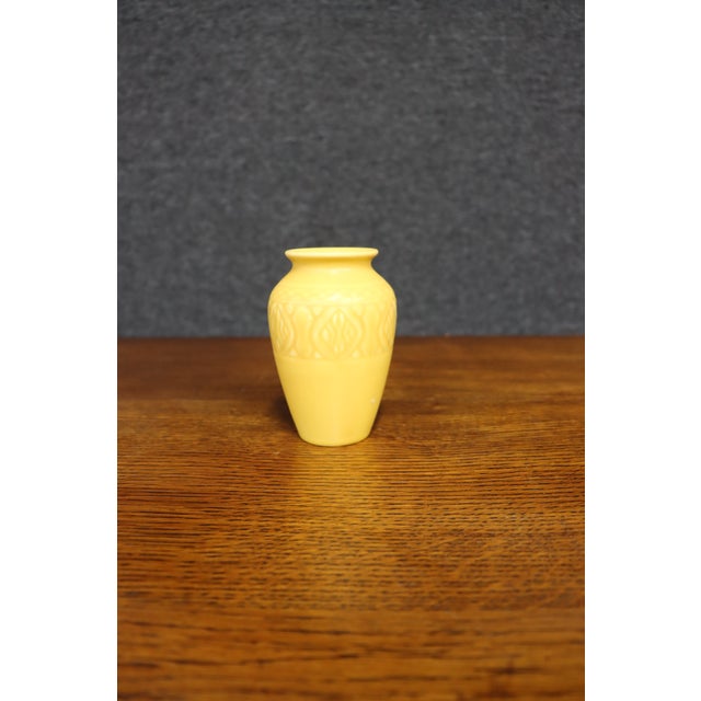 Rookwood Pottery Rookwood Pottery Yellow Matte Glaze Art Deco Vase, Form 2870 For Sale - Image 4 of 9