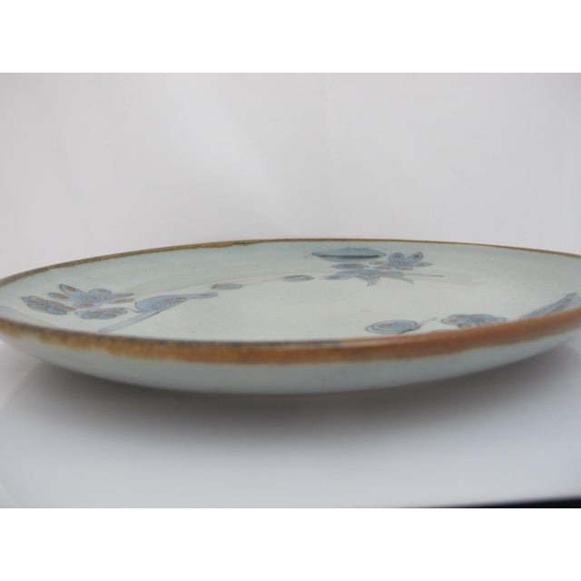 Large serving platter or charger plate designed by well known ceramicist, Ken Edwards from the El Palomar studio in Tonala...