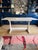 Early 21st Century White Lacquered Trestle Table For Sale - Image 5 of 6