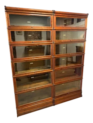 Antique Globe Wernicke Bookcase, 1890s, Set of 12