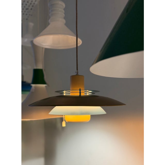 Vintage Bi-Colours Pendant Lamp, Denmark, 1980 For Sale - Image 14 of 16