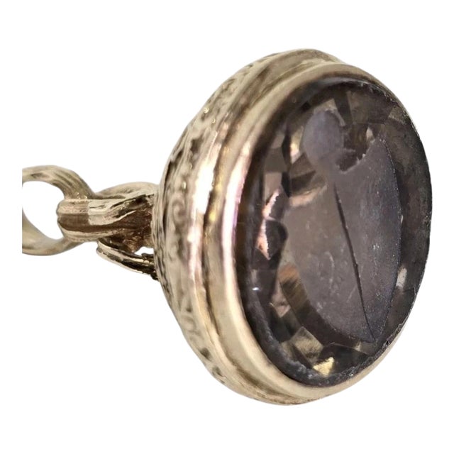 Mid-Century 9ct Gold Charm and Seal from Franklin Mint, London, 1967 For Sale